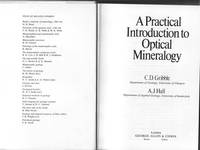 Optical Mineralogy: Principles And Practice