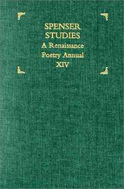 Spenser Studies: A Renaissance Poetry Annual [Volume] XIV (2000)