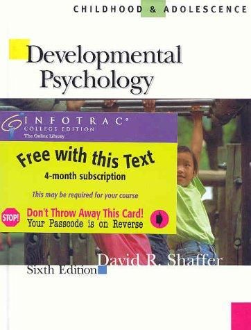 Adolescence Developmental Psychology Developmental Psychology: