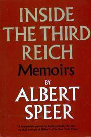 Inside the Third Reich by Albert Speer; Introduction-Eugene Davidson; Translator-R. Winston; Translator-C. Winston - Hardcover