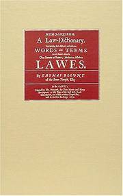 Nomo-Lexikon: A Law-Dictionary : Interpreting Such Difficult and Obscure Words and Terms, As Are...