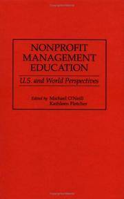cover of Nonprofit Management Education: U.S. and World Perspectives (384)