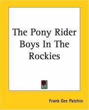 The Pony Rider Boys In the Rockies