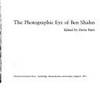 The Photographic Eye of Ben Shahn de Ben Shahn - 1975