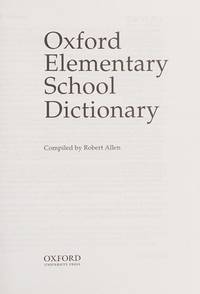 Oxford Elementary School Dictionary