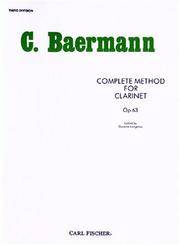 O33 - Complete Method for Clarinet Op. 63 - Third Division