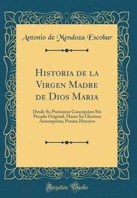 Historia de la Virgen Madre de Dios Maria: Desde Su Purissima Concepcion Sin Pecado Original,...