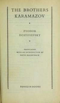 The Brothers Karamazov de Dostoyevsky, Fyodor & David Magarshack - 1982