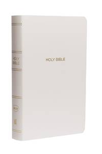 NKJV, Gift and Award Bible, Leather-Look, White, Red Letter, Comfort Print: Holy Bible, New King...