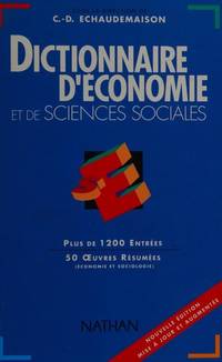 Dictionnaire d'?conomie et de sciences sociales