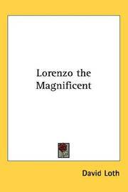 cover of Lorenzo the Magnificent