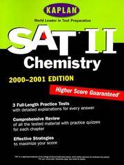 KAPLAN SAT II: CHEMISTRY 2000-2001