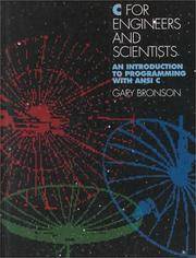 cover of C for Engineers and Scientists: An Introduction to Programming With ANSI C