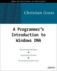 Programmer*s Introduction to Windows DNA - Windows Version