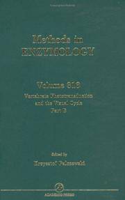 Vertebrae Phototransduction and the Visual Cycle, Part B (Volume 316) (Methods in Enzymology (Volume 316))