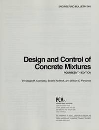 Design and Control Of Concrete Mixtures