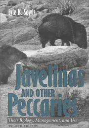 Javelinas and Other Peccaries: Their Biology, Management, and Use, Second Edition (W. L. Moody...
