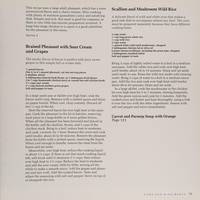 New Game Cuisine: Selected Menus and Suggested Wines