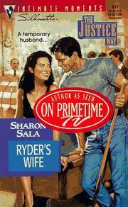 image of Ryder's Wife (The Justice Way) (Silhouette Intimate Moments No. 817)