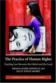 The Practice of Human Rights: Tracking Law between the Global and the Local (Cambridge Studies in...