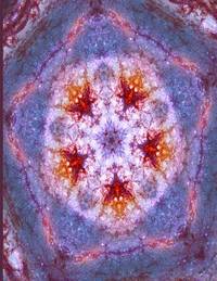 Fractal Space Photo Art Notebook: NASA Hubble Messier 66 Galaxy #1: A fractal image notebook made...