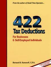 422 Tax Deductions: For Businesses & Self Employed Individuals