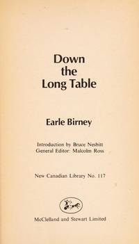 Down the Long Table by Birney, Earle