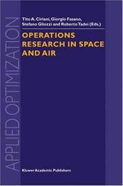 OPERATIONS RESEARCH IN SPACE AND AIR (APPLIED OPTIMIZATION)