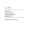 VALENCY AND CASE IN COMPUTATIONAL LINGUISTICS (EDITS, EDINBURGH INFORMATION TECHNOLOGY SERIES, 3)