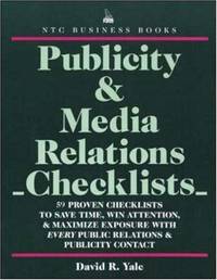 Publicity  Media Relations Checklists