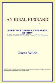 image of An Ideal Husband (Webster's German Thesaurus Edition)