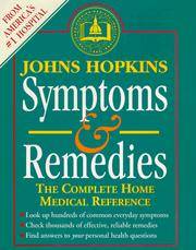 Johns Hopkins Symptoms and Remedies: The Complete Home Medical Reference by MEDICAL EDITOR SIMEON - Second Printing - 1995 - from Mark Post, Bookseller (SKU: 30997)