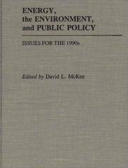 image of Energy, the Environment, and Public Policy: Issues for the 1990s