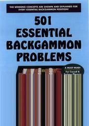 501 Essential Backgammon Problems