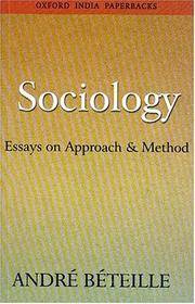 Sociology: Essays on Approach and Method (Oxford India Paperbacks)