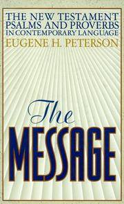 cover of The Message: The New Testament Psalms and Proverbs