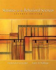 image of Statistics for the Behavioral Sciences