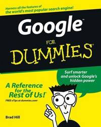 Google For Dummies by Brad Hill - Paperback - 2003-09-26 - from GridFreed LLC (SKU: Q-0764544209)