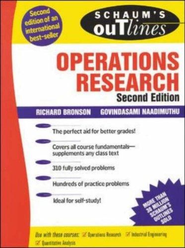 Schaums Outline Of Operations Research By Govindasami