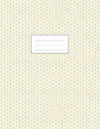 Isometric Grid Notebook - 3D Graph Paper: Large Size 8.5x11 | 110 Pages | Soft Cover Book | For...