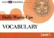 Daily Warm Ups: Vocabulary (Daily Warm-Ups English/Language Arts Series Ser)