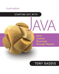 Starting Out With Java: From Control Structures Through Objects