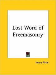 The Lost Word Of Freemasonry