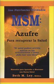 image of MSM: Azufre Para recuperar la Salud (Spanish Edition)