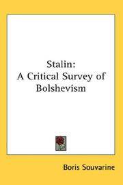 cover of Stalin: A Critical Survey of Bolshevism