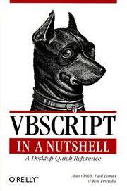VBScript in a Nutshell: A Desktop Quick Reference (In a Nutshell (O'Reilly))