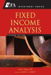 Fixed Income Analysis by Fabozzi and Petitt
