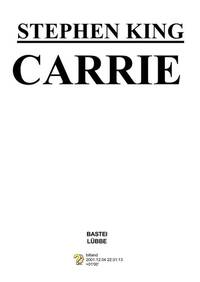 Carrie: Roman (Allgemeine Reihe. Bastei Lübbe Taschenbücher)