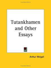 image of Tutankhamen and Other Essays