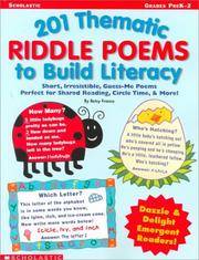 201 Thematic Riddle Poems To Build Literacy